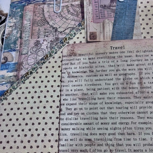 Altered composition book Unique, Handcrafted Covers journal travel planner - Picture 5 of 11